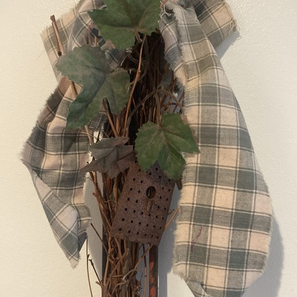 Decorative country primitive indoor/outdoor wall hanging, garden - Picture 2 of 4